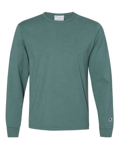 Champion. Unisex Garment-Dyed Long Sleeve T-Shirt. CD200