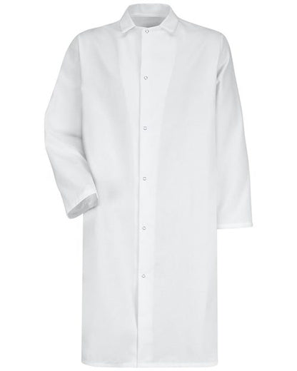 Red Kap Unisex Gripper - Front Butcher Frock - No Pockets - 4006 - EMBROIDERED