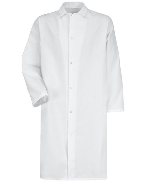 Red Kap Unisex Gripper - Front Butcher Frock - No Pockets - 4006 - EMBROIDERED