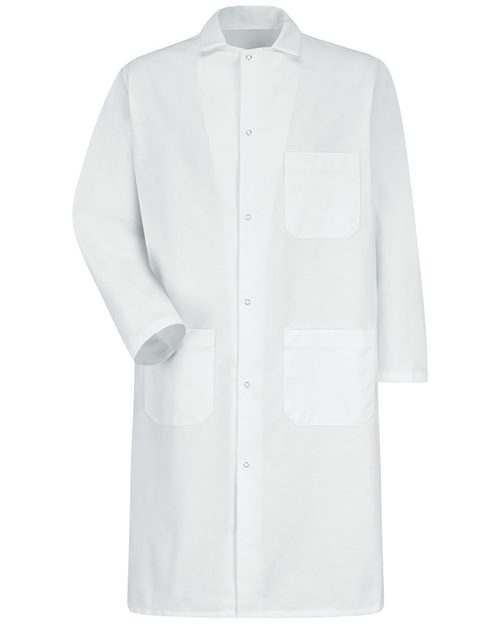 Red Kap Unisex Gripper - Front Butcher Frock - Exterior Chest Pocket - 4016 - EMBROIDERED
