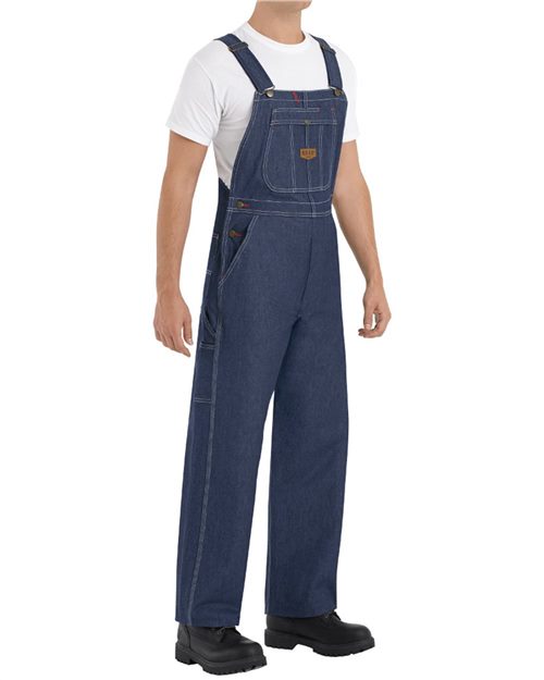 Red Kap Men's Denim Bib Overall - BD10 - EMBROIDERED