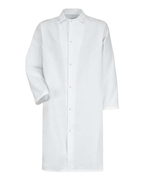 Red Kap Unisex Gripper - Front Butcher Frock - No Pockets - 4006 - EMBROIDERED