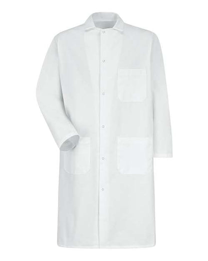 Red Kap Unisex Gripper - Front Butcher Frock - Exterior Chest Pocket - 4016 - EMBROIDERED