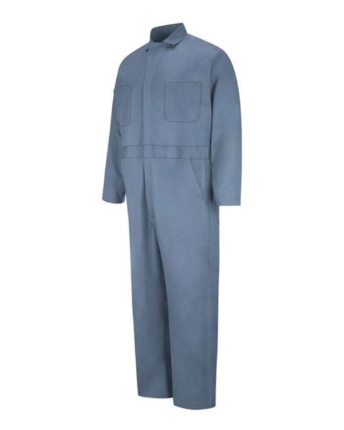 Red Kap Men's Tall Button-Front Cotton Coverall - CC16T - EMBROIDERED
