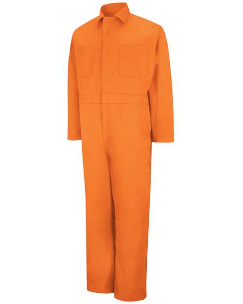 Red Kap Men's Tall Twill Action Back Coverall - CT10T - EMBROIDERED