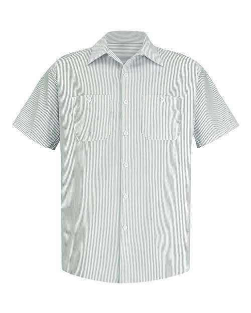 Red Kap Men's Premium Short Sleeve Work Shirt - SP20 - EMBROIDERED