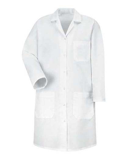 Red Kap Women's Gripper Front Lab Coat - KP15 - EMBROIDERED