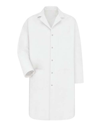 Red Kap Unisex Tall Gripper Front Lab Coat - KP18T - EMBROIDERED