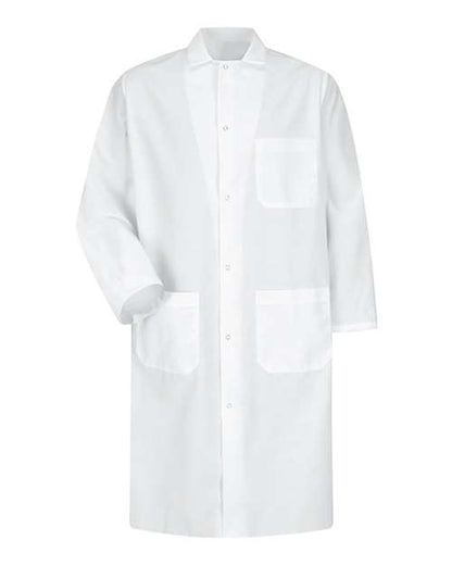 Red Kap Unisex Butcher Coat with Interior Chest Pocket - KS64 - EMBROIDERED
