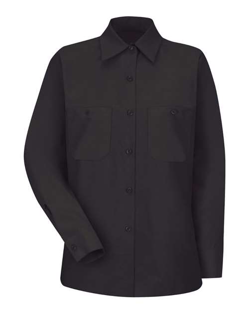 Red Kap Women's Industrial Work Shirt - SP13 - EMBROIDERED