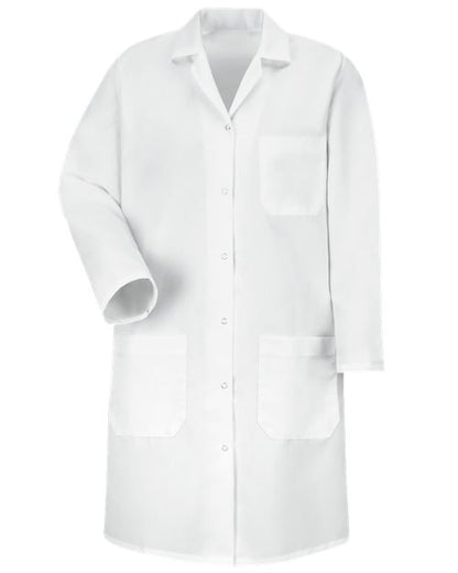 Red Kap Women's Gripper Front Lab Coat - KP15 - EMBROIDERED