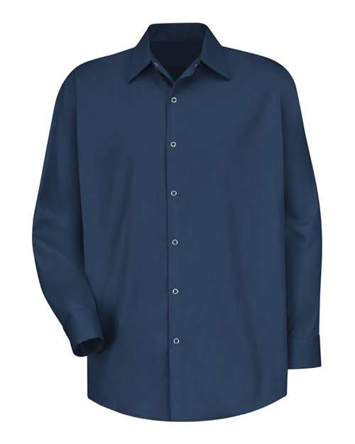 Red Kap Men's Long Sleeve Specialized Cotton Work Shirt - SC16 - EMBROIDERED