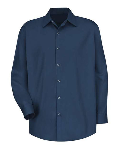 Red Kap Men's Long Sleeve Specialized Cotton Work Shirt - SC16 - EMBROIDERED