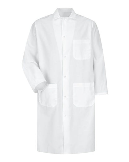 Red Kap Unisex Butcher Coat with Interior Chest Pocket - KS64 - EMBROIDERED