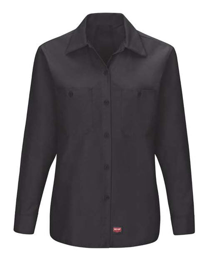 Red Kap Women's Long Sleeve Mimix Work Shirt - SX11 - EMBROIDERED