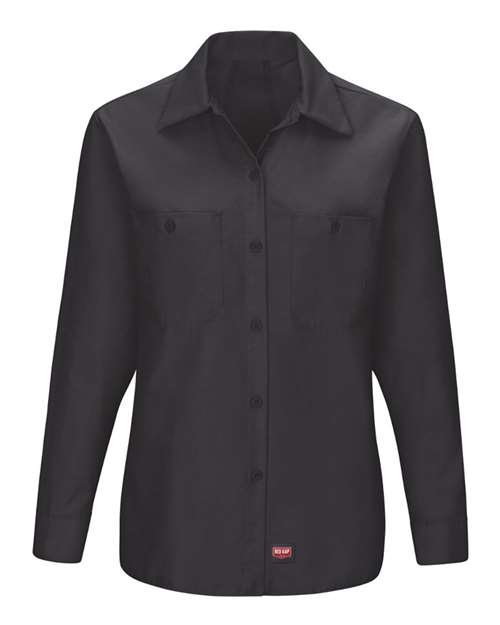 Red Kap Women's Long Sleeve Mimix Work Shirt - SX11 - EMBROIDERED