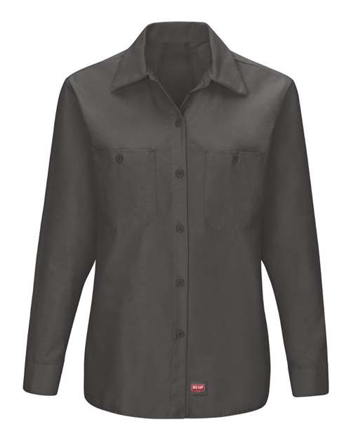 Red Kap Women's Long Sleeve Mimix Work Shirt - SX11 - EMBROIDERED