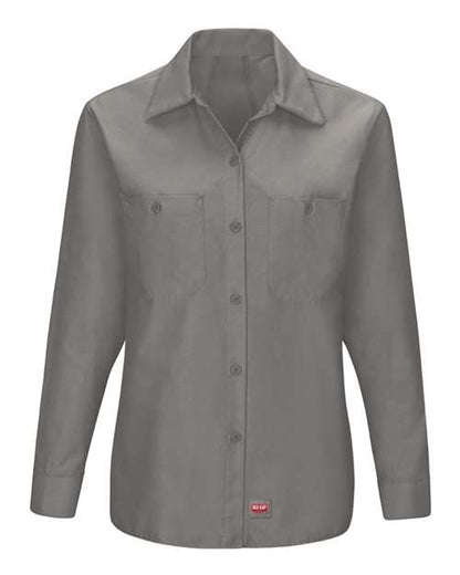 Red Kap Women's Long Sleeve Mimix Work Shirt - SX11 - EMBROIDERED