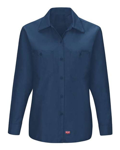 Red Kap Women's Long Sleeve Mimix Work Shirt - SX11 - EMBROIDERED