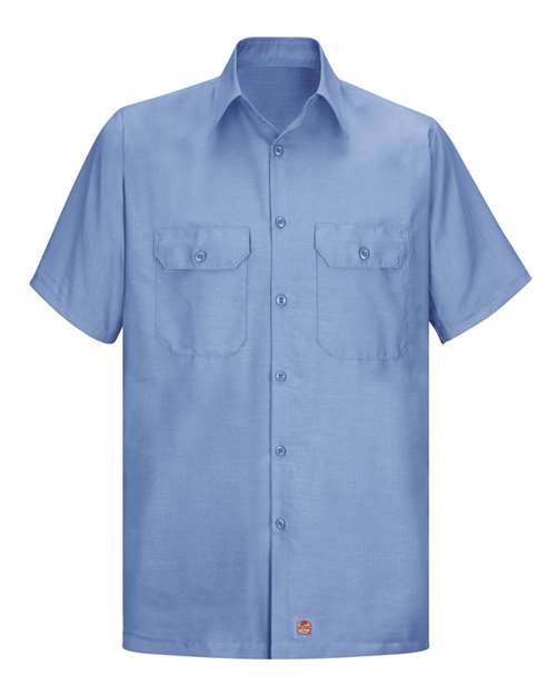 Red Kap Men's Tall Ripstop Short Sleeve Work Shirt - SY60T - EMBROIDERED