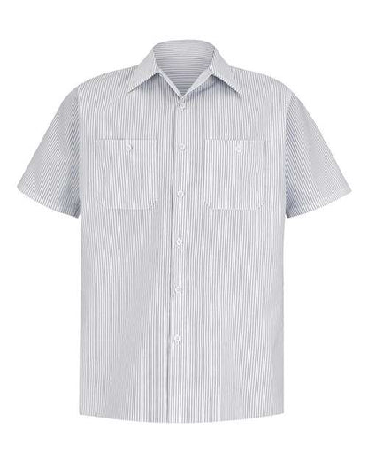 Red Kap Men's Tall Premium Short Sleeve Work Shirt - SP20T - EMBROIDERED