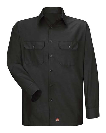 Red Kap Men's Tall Ripstop Long Sleeve Shirt - SY50T - EMBROIDERED