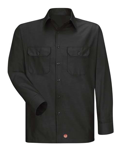 Red Kap Men's Tall Ripstop Long Sleeve Shirt - SY50T - EMBROIDERED