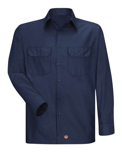 Red Kap Men's Tall Ripstop Long Sleeve Shirt - SY50T - EMBROIDERED