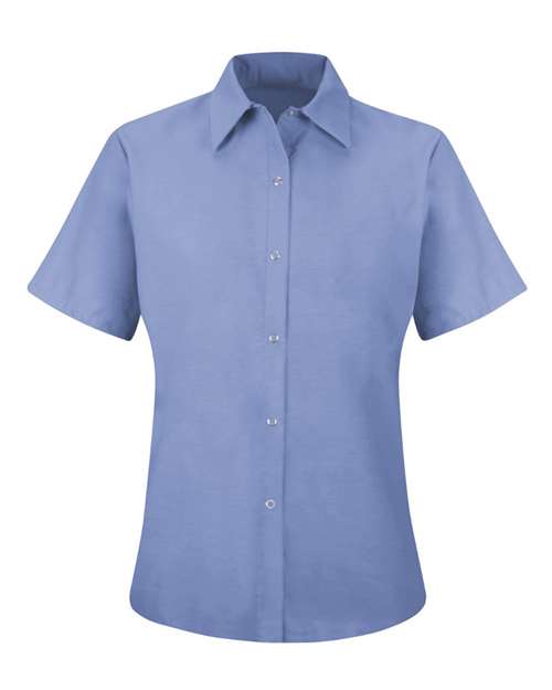 Red Kap Women's Short Sleeve Specialized Pocketless Work Shirt - SP25 - EMBROIDERED
