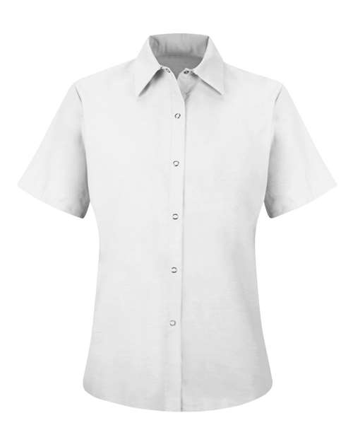 Red Kap Women's Short Sleeve Specialized Pocketless Work Shirt - SP25 - EMBROIDERED