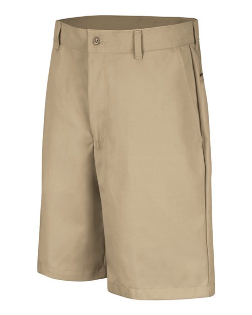 Red Kap Men's Extended Sizes Cotton Casual Plain Front Shorts - PC26EXT - EMBROIDERED