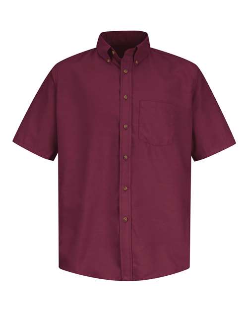 Red Kap Men's Tall Poplin Short Sleeve Dress Shirt - SP80T - EMBROIDERED