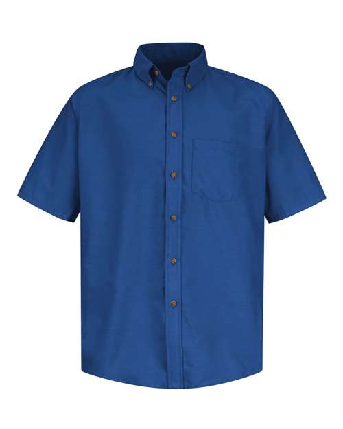 Red Kap Men's Tall Poplin Short Sleeve Dress Shirt - SP80T - EMBROIDERED