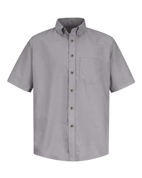 Red Kap Men's Tall Poplin Short Sleeve Dress Shirt - SP80T - EMBROIDERED