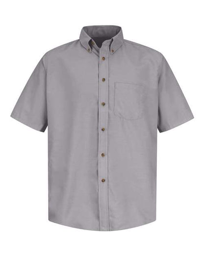Red Kap Men's Tall Poplin Short Sleeve Dress Shirt - SP80T - EMBROIDERED
