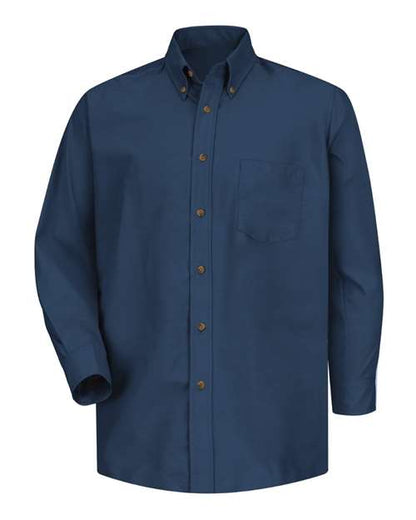 Red Kap Men's Poplin Dress Shirt - SP90 - EMBROIDERED