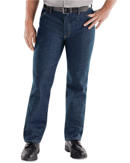 Red Kap Men's Odd Sizes Classic Work Jeans - PD54ODD - EMBROIDERED