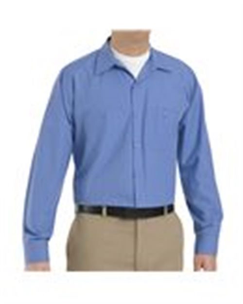 Red Kap Men's Tall Broadcloth Shirt - SB12T - EMBROIDERED