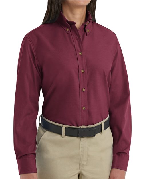 Red Kap Women's Poplin Dress Shirt - SP91 - EMBROIDERED