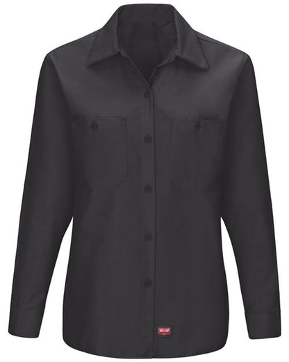 Red Kap Women's Long Sleeve Mimix Work Shirt - SX11 - EMBROIDERED