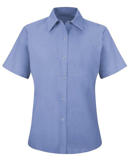 Red Kap Women's Short Sleeve Specialized Pocketless Work Shirt - SP25 - EMBROIDERED