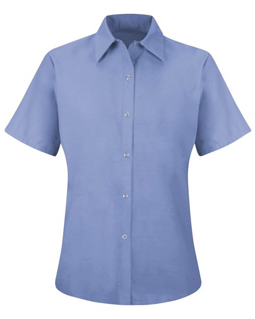Red Kap Women's Short Sleeve Specialized Pocketless Work Shirt - SP25 - EMBROIDERED