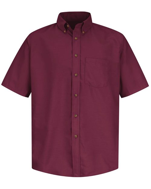 Red Kap Men's Tall Poplin Short Sleeve Dress Shirt - SP80T - EMBROIDERED