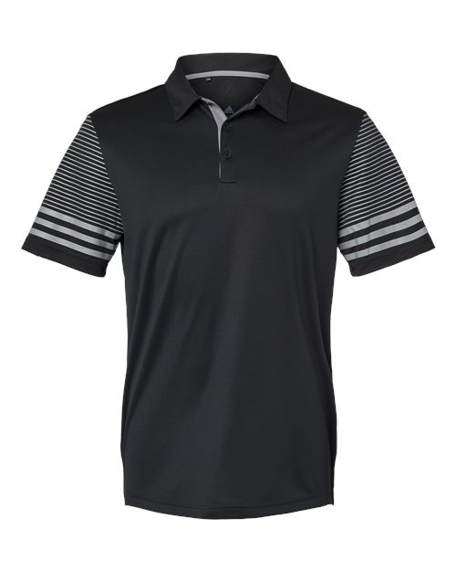 Adidas. Men's Striped Sleeve Polo. A490