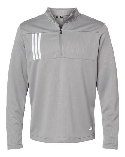 Adidas. Men's 3-Stripes Double Knit Quarter-Zip Pullover. A482