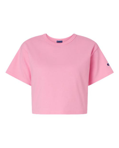 Champion Women's Heritage Jersey Crop T-Shirt - T453W - EMBROIDERED