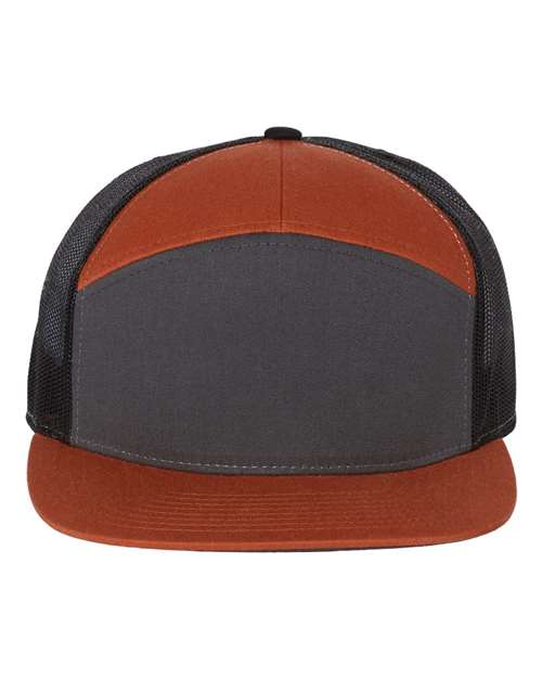 Richardson Seven-Panel Trucker Cap - 168 - EMBROIDERED