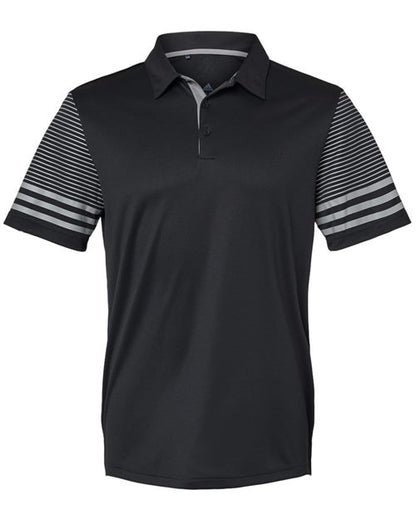 Adidas. Men's Striped Sleeve Polo. A490