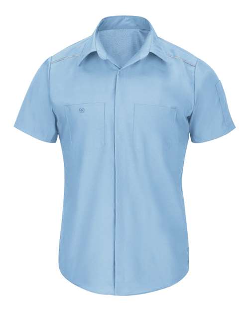 Red Kap Men's Short Sleeve Pro Airflow Work Shirt - SP4A - EMBROIDERED