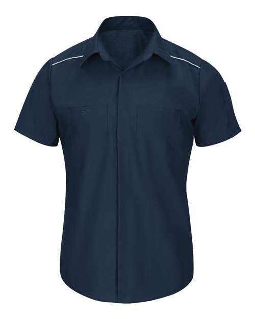 Red Kap Men's Short Sleeve Pro Airflow Work Shirt - SP4A - EMBROIDERED